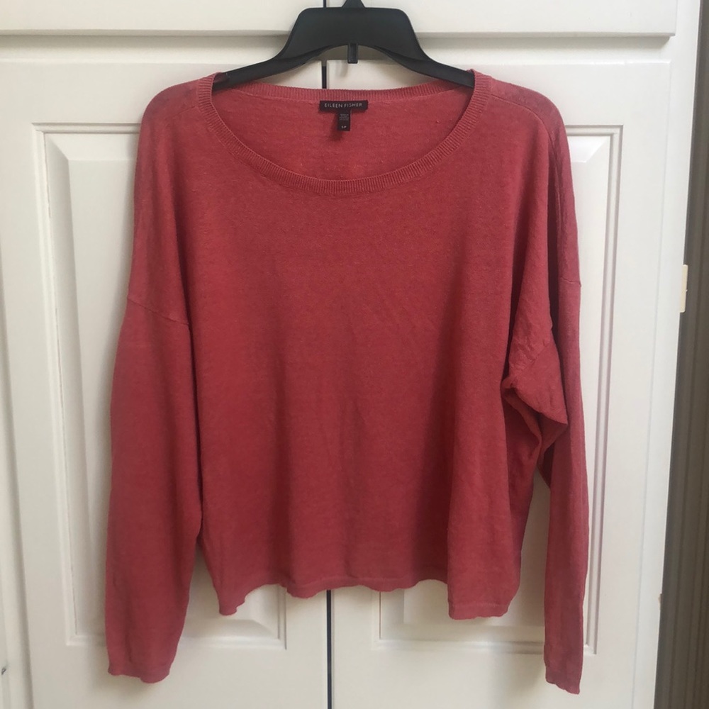 Eileen Fisher red sweater